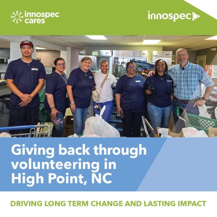 Ten employees from our High Point, North Carolina, US site recently spent their annual Innospec Cares volunteering day supporting Helping Hands High Point, Inc., the area’s largest food pantry.
Chosen for its deep community roots and proven commitment to helping those in need, Helping Hands provides emergency assistance and works to improve health and well-being across High Point. Our team helped prepare and organize food bags for local families, ensuring donations were packed with care and compassion.
Kim Bartleson, HR Manager and Innospec Cares Coordinator, shared:
“It reminds me to be grateful for what I have. Innospec is special because of the compassion and outreach we can provide to our communities. Donating to Helping Hands touches my heart, it’s about giving hope and comfort to those who are struggling.”
We’re proud to support our employees in making a meaningful impact in the communities where we live and work. Learn more about our Innospec Cares program: https://ow.ly/aF9450Xbv3n
#InnospecCares #CommunityImpact #Volunteering #GivingBack #HelpingHands #Innospec