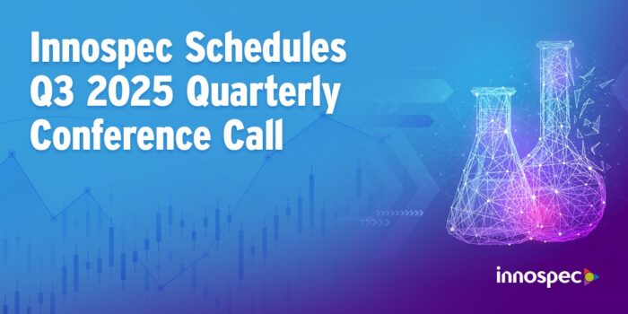 Innospec Schedules Q3 2025 Quarterly Conference Call for Wednesday, November 5, 2025, at 8 AM MT / 9 AM CT / 10 AM ET / 3 PM UK / 4 PM CET.
To register to participate: https://ow.ly/MW7850XgUvi